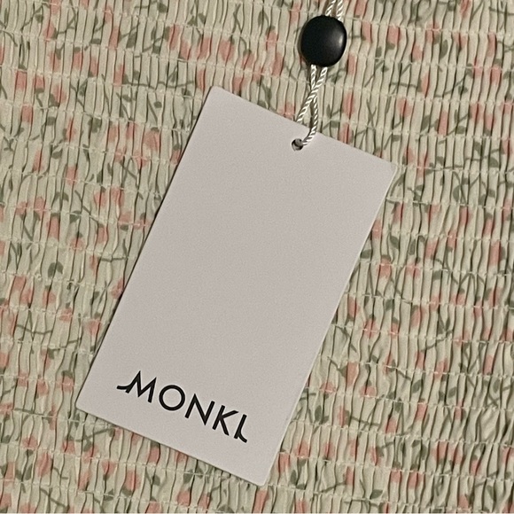 ASOS - MONKL: Summer Dress with Puff Sleeves, Square Neckline and Floral Print - Picture 5 of 6